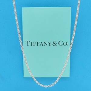 【送料無料】 美品 Tiffany&Co. ティファニー ミディアム チェーン シルバー ネックレス SV925 46cm RP40