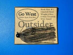 GoWest 【Outsider】No.29 スモラバ (1/16oz ・0.4mm チタンガード) Color:Watermelon seed・Natural Smoke