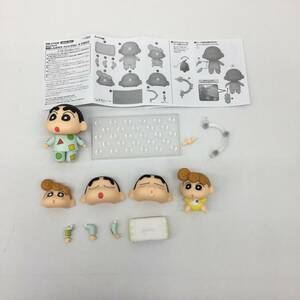 △【T915】中古品『クレヨンしんちゃん ねんどろいど 野原しんのすけ パジャマVer. ＆ ひまわり フィギュア 箱無し』△