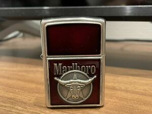 超希少品　ジッポーマルボロ ライター ZIPPO Marlboro 喫煙グッズ オイルライター 真鍮製 中古品