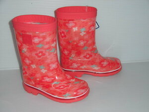 即決！ムーンスター MS RB C65 ピンク 21.0 丈夫な 日本製 可愛いお花柄 子供 キッズ 長靴 雨靴 レイン シューズ ブーツ 通園 通学