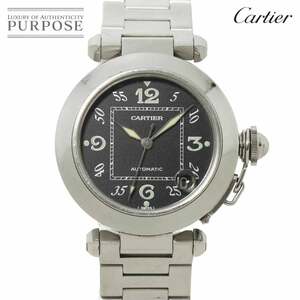 カルティエ Cartier パシャC W31043M7 ボーイズ 腕時計 デイト ブラック 文字盤 オートマ 自動巻き ウォッチ Pasha C 90230069