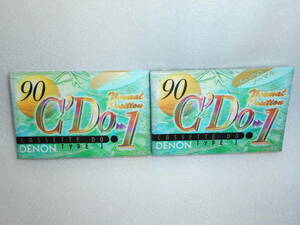 C-DO1 90　オーディオカセットテープ　90分　2巻セット　ノーマルポジション　DENON　デノン