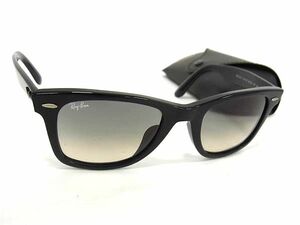 1円 ■美品■ Ray-Ban レイバン RB2140-F 901/32 52□22 150 2N WAYFARER サングラス メガネ 眼鏡 レディース メンズ ブラック系 AW7655