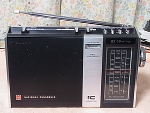  National Panasonic 【RF-858】 通電確認 ラジオ受信 管理 22110518