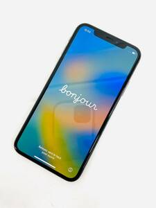 D5451*25　美品　動作OK　Apple　アップル　iphone　アイフォーン　X　テン　256GB　スペースグレイ　SIMフリー　スマートフォン　携帯電話