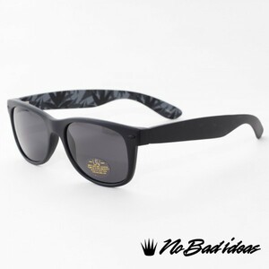 サングラス メンズ NO BAD IDEAS Cryptic Leaf Sunglasses ブラック リーフ SG01 UVカット USA アメリカンブランド