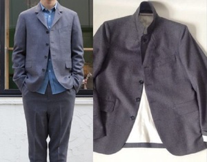 定価約8万 EESETT&Co. イーセットアンドコー KENT S4B LOUNGE JKT ウール ラウンジ ジャケット 極美品 グレー ロフトマン取扱 テーラード