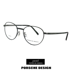 新品 日本製 ポルシェデザイン メガネ p8306-a チタン PORSCHE DESIGN 眼鏡 porschedesign ラウンド オーバル 黒縁