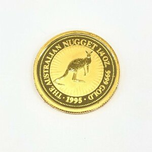 K24IG オーストラリア ナゲット カンガルー金貨 1/4oz 総重量7.7ｇ【CDAS6044】