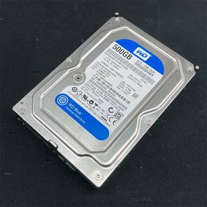 状態正常 3.5インチ 500GB 1個 SATA接続 ★ Western Digital BLUE WD5000AAKX 電源投入回数 3002回 使用時間 41285時間 #6-086