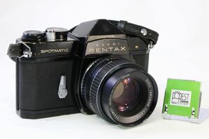 【同梱歓迎】実用■ペンタックス PENTAX SPOTMATIC ボディ+SMC TAKUMAR 55mm F1.8■シャッター全速完動・露出計不良■AB883