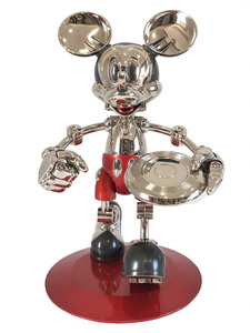 【玩具模型】Hajime Sorayama Future Mickey Retro in Red 空山基 フューチャーミッキーマウス★サイズ25ｘ35ｘ25ｃｍ、正規品 F58