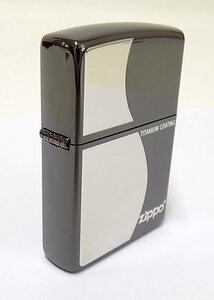 1S725□■Zippo ジッポー チタンコーティング オイル フリント セット■□【ニューポーン】