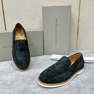 ブルネロクチネリ　BRUNELLO CUCINELLI メンズ　ローファー　スエード　レザー　スリッポン　靴　シューズ　39-44　サイズ選択可能