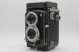 【訳あり品】 リコー Ricohflex Rikenon 80mm F3.5 二眼カメラ s8363