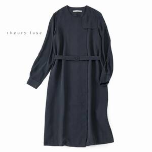 美品★セオリーリュクス6万★38size/9号★コート紺Y141