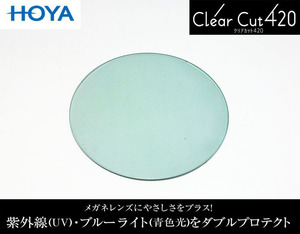 HOYA ブルーカット ライトグリーン 非球面1.60 薄型 超撥水加工付 PCメガネ（2枚価格)HOYA-160LGN