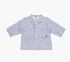 【PETITBATEAU/プチバトー】日本未発売シアサッカー襟付きアウター24m