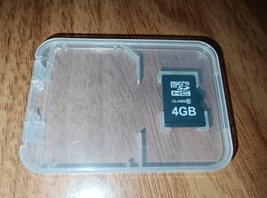 microSDHCカード 4GB　ケース付　micro SD/マイクロSD/SDカード/microSD