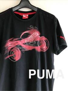 プーマ PUMA DUCATI バイク 半袖 Tシャツ メンズ US Mサイズ ！▽