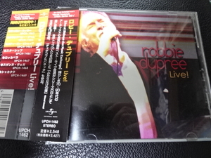 ROBBIE DUPREE（ロビー・デュプリー）「LIVE!」2006年日本盤帯付UPCH-1462 AOR