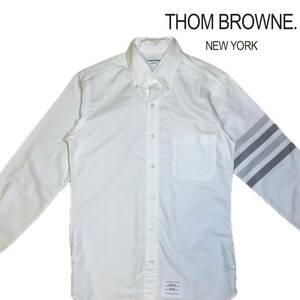 THOM BROWNE shirt 4bar 白 長袖シャツ ボタンダウンシャツ オックスフォードシャツ RALE