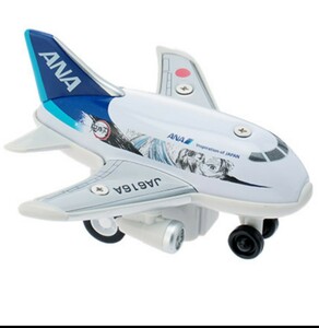 新品 日本製 ANA 全日空 ＜鬼滅の刃×ANA＞ミニプルバック飛行機（ 鬼滅の刃じぇっと 壱 ）JA616A ブリキ 