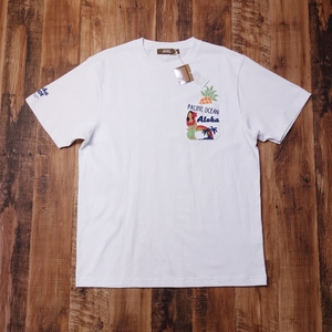 Lサイズ 半袖Tシャツ メンズ ALOHA MADE 未使用 古着 白 LX45