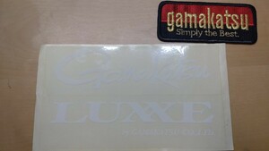  がまかつ　gamakatsu LUXXE カッティングステッカー　ワッペン