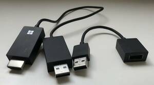 モバイルデバイスの表示をより大きな画面に表示　Microsoft Wireless Display Adapter 