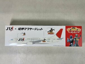 【未使用】1/130　マブヤー JTA BOEING 737-400 琉神マブヤージェット 全長約27cm 航空機 飛行機 模型 置物 aprn-frb