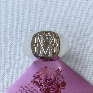 SIGNET RING CUSHION FACE / シグネットリング 印台リング クッション 手彫り STARLING SILVER シルバー 925 900 950