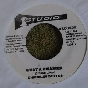 Vintage Ska Disc What A Disaster Chandley Duffus from STudio 1
