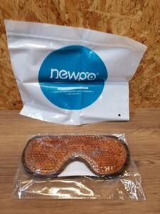 NEWGO アイマスク　ひんやり ホット 温める ジェル 冷たい 温冷両用 リラックス 繰り返し使える ゴールドRHQ2004