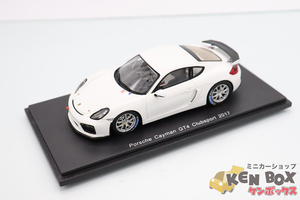 USED S=1/43 Spark スパーク S5200 Porsche ポルシェ Cayman GT4 Clubsport カイマン クラブスポーツ 白 2017 中国製 現状渡し