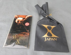 ☆クリックポスト￥185☆X JAPAN FILM GIG 1993 VISUAL SHOCK 攻撃再開 シングルCD GUEST PASS付 WEEK END/ENDRESS RAIN CDシングル