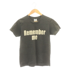 ティーエムティー TMT REMEMBER ME Tシャツ クルーネック 半袖 S ダークグレー ■SH /SY ■OS メンズ