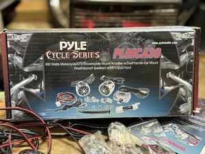 【PYLE PLMCA30バイクオーディオ】開封のみ未使用　バイク　バギー　船舶？等に。