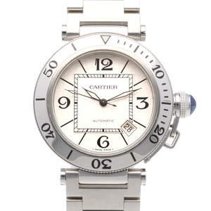 カルティエ パシャ シータイマー 腕時計 ステンレススチール W31080M7 自動巻き メンズ 1年保証 CARTIER 中古
