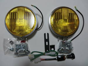 フォグランプ セット 丸型 134φ 小糸製作所 KOITO 12V 35W 白熱バルブ fog lamp set 旧車 いすゞ ベレット bellett mini ワーゲン 13.4cm