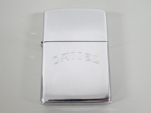 2002年製 ZIPPO ジッポ CAMEL キャメル ロゴ シルバー 銀 オイル ライター USA