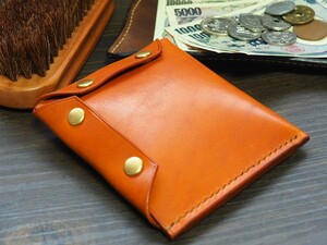 【多脂革サドル】ミニウォレット《palm》カラー/サドルタン THE CraftsMan´s 本革 財布 メンズ レディース アメカジ