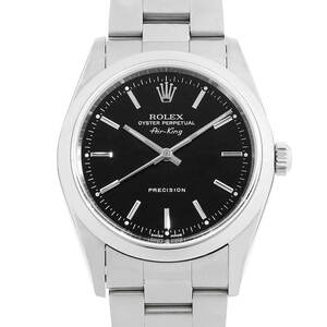 ロレックス エアキング 14000M ブラック バー K番 中古 メンズ 腕時計