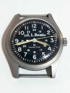 HAMILTON L.L.Bean コラボウォッチ 手巻き 機械式時計 まだまだ使えます 日差＋１１〜１３秒 ハミルトン エルエルビーン 腕時計