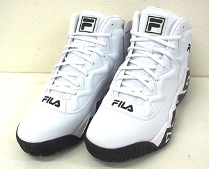 ★シューズ 運動靴 FILA フィラ FHE102 005 カジュアル MB メンズスニーカー マッシュバーン 外箱 ホワイト×ブラック 27.5cm ハイカット★