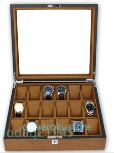 新入荷☆高級 腕時計ケース 腕時計 18本収納 腕時計収納ケース 腕時計ケース コレクションケース 木製オンリーワン時計ケース 収納ケース
