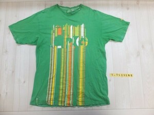 Lrg エルアールジー 両面プリント 丸首 Tシャツ 緑 グリーン L