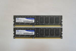 Team 4GB DDR3 1600 TED34096M1600C11 4GB×2枚 合計 8GB メモリ H87M-PLUS 使用 動作品 ①