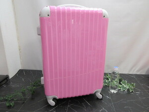 16OH6422　キャリーケース スーツケース　ピンク 25×40 H61ｃｍ